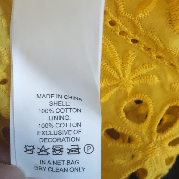 Kate Spade Yellow Eyelet Top - Picture 10 of 12